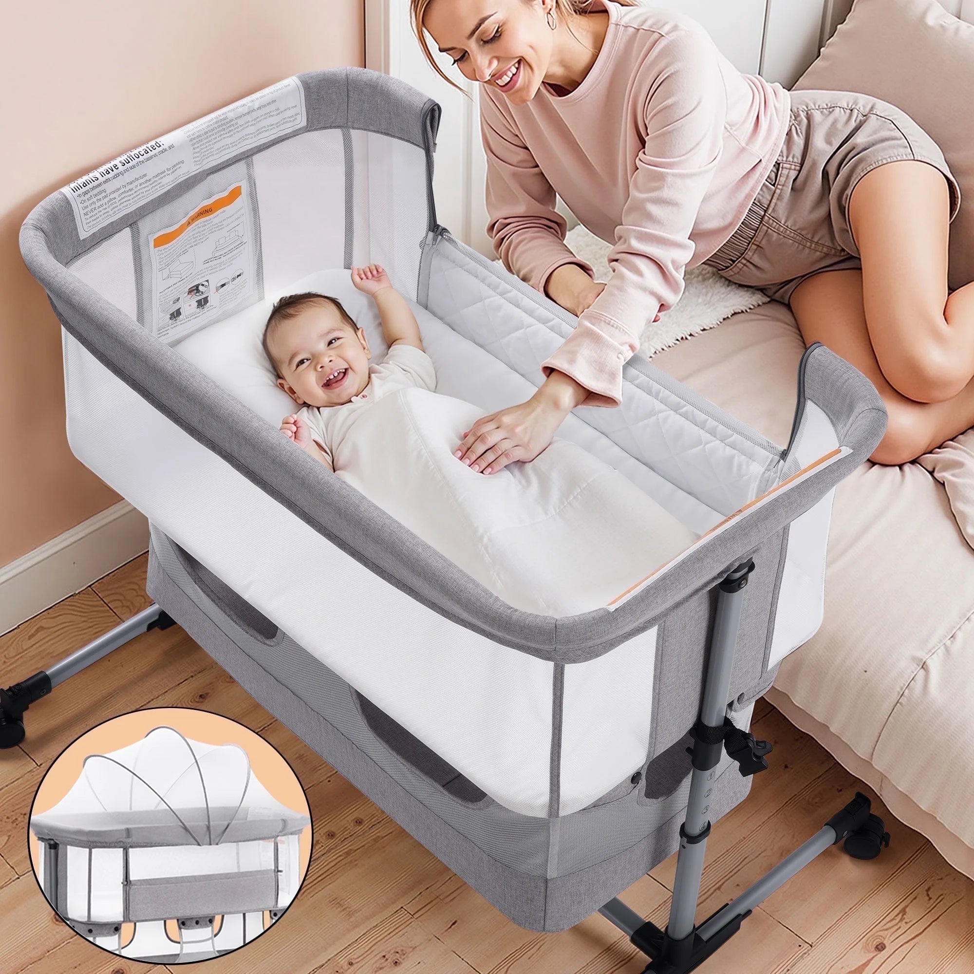 Vomeast Bedside Bassinet